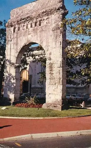 cpsm France Aix-les-Bains Arc funeraire monument historique