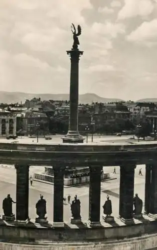Hungary Budapest Millennium Monument in Hosok square