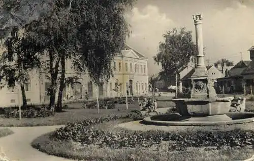 Hungary Nagykanisza square detail aspect