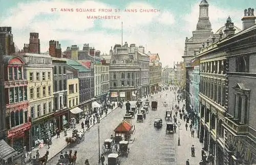 England Manchester St Ann's Square from St Ann's Church
