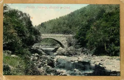 Wales Betws-y-Coed, on the Conway picturesque natural landscape
