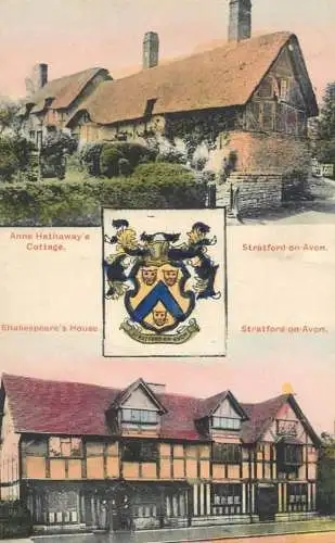 England Stratford-upon-Avon Shakespeare's House & Anne Hathaway's Cottage