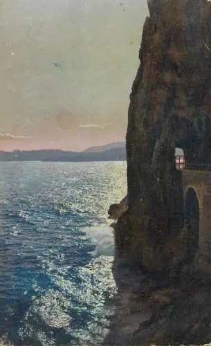 Italy Lago Maggiore tunnel road detail view