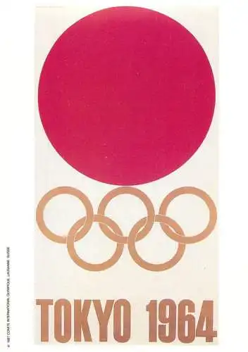 Olympic Games poster postcard 1991 - Tokyo