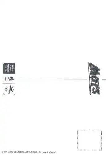 Olympic Games poster postcard 1991 - Rome