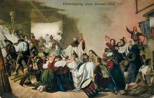 Tiroler Freiheitskampf Verteidigung eines Hauses 1909