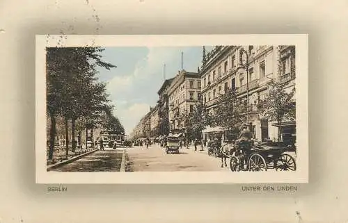 AK Berlin 1913 Unter den Linden