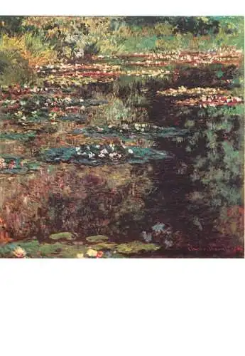 Fine arts postcard Claude Monet etang aux nympheas