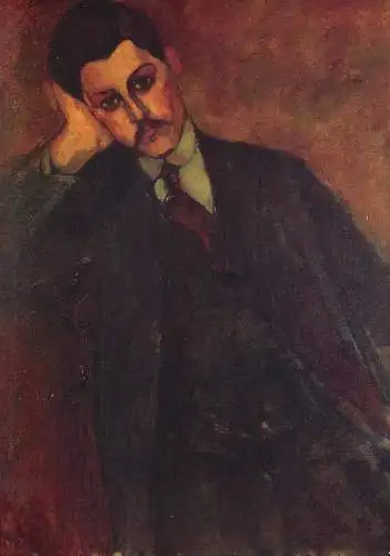 Fine arts postcard Expo Modigliani Jean Alexandre