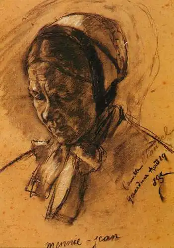 Fine arts postcard Camille Claudel Mennie Jean