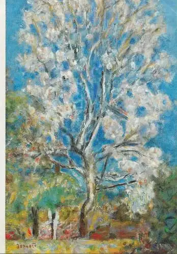Fine arts postcard Pierre Bonnard Amandier en fleurs