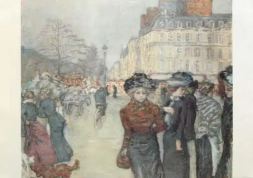 Fine arts postcard Pierre Bonnard la place Clichy