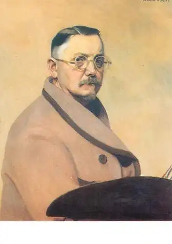 Fine arts postcard Felix Vallotton self portrait