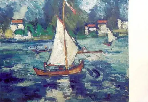 Fine arts postcard Maurice de Vlaminck chatou 1907