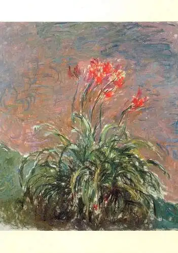 Fine arts postcard Claude Monet Les Hemerocalles