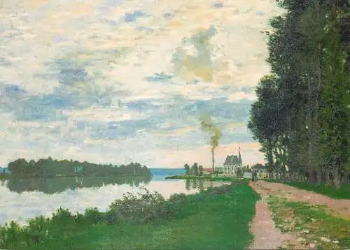Fine arts postcard Claude Monet la promenade d'Argenteuil