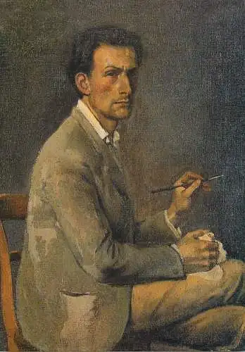 Fine arts postcard Balthus selfportrait