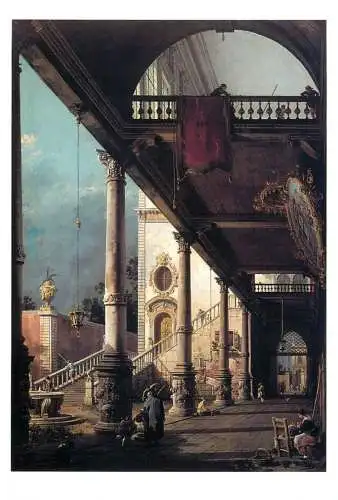 Greetings card fine arts painting Antonio Canal detto Canaletto Venice