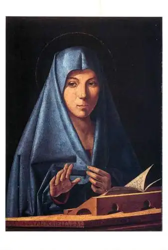 Greetings card fine arts painting Antonello de Saliba Annunciata