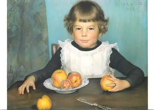 Greetings card fine arts painting Louise Breslau Erik von Stockar