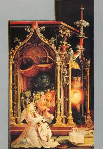 Greetings card fine arts painting Colmar Grunewald retable d'Issenheim