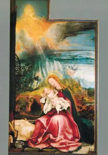 Greetings card fine arts painting Colmar Grunewald retable d'Issenheim