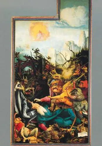 Greetings card fine arts painting Colmar Grunewald retable d'Issenheim