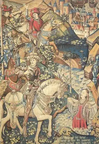 Greetings card fine arts painting la troisieme tapisserie de Cesar