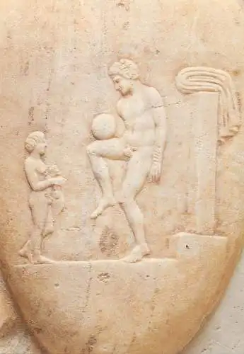 Greetings card fine arts Sculptures Athenes stele funeraire Marbre du Pentelique
