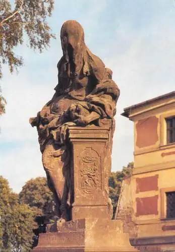 Greetings card fine arts Sculptures M. Braun Kuks statue