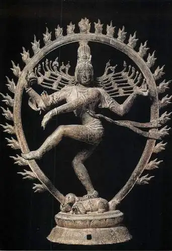 Greetings card fine arts Sculptures Shiva Nataraja Roi de la danse India