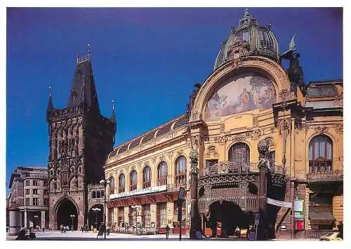 Czech Republic Prague Prasna Brana a Obecni Dum