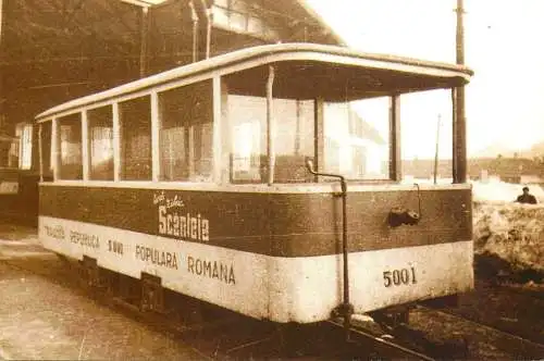 Romania Bucuresti surface public transport tram 1950 V51