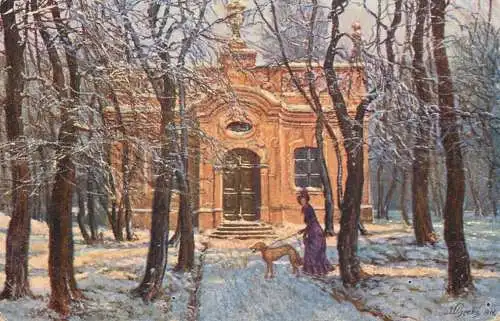 Greetings card paintings Illustrators J. Pisecky