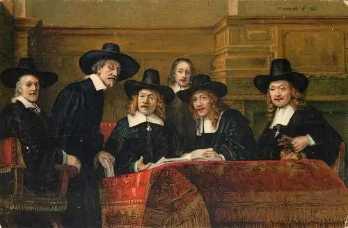 Greetings card paintings Illustrators Amsterdam Die Sindici Rembrandt