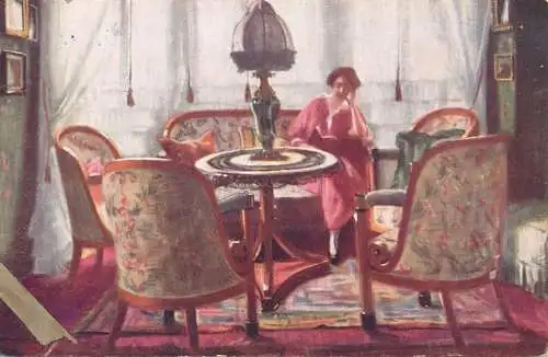 Greetings card paintings Kemenyffi Salon