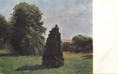 Greetings card paintings Szinyei Merse Gesztenyefa