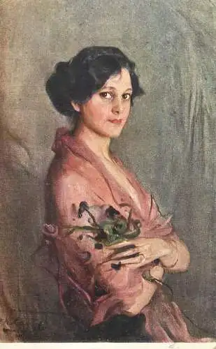 Greetings card paintings Laszlo Miss East