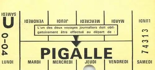 France serie Metro 4 1972