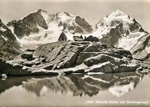 Switzerland Fuorela Surley mit Berninagruppe