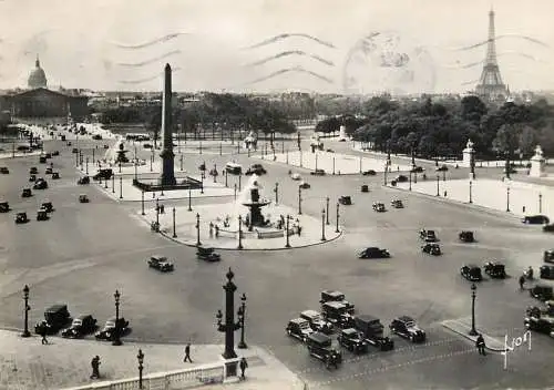 France Paris place de la Concorde 1950