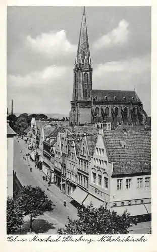 AK Allemagne Sol und Moorbad Luneburg Nikolaikirche