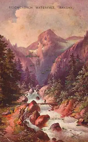 AK Allemagne Reichenbach Waterfall (Saxony)