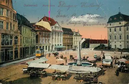 AK Allemagne Darmstadt Markplatz