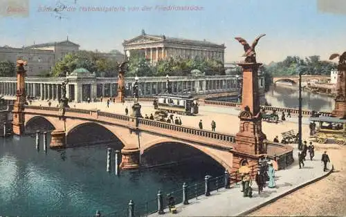 AK Allemagne Berlin Blick auf die Nationalgalerie von der Friedrichsbrucke