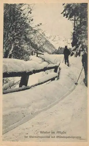 AK Allemagne winter im Allgau