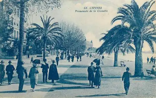 CPA France Cannes Promenade de la Croissette