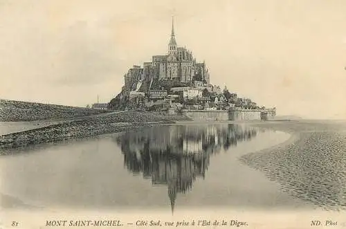 CPA France Mont St-Michel cote sud