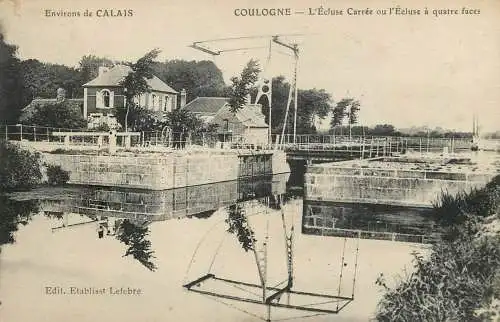 CPA France Environs de Calais Coulogne L'Ecluse Carree