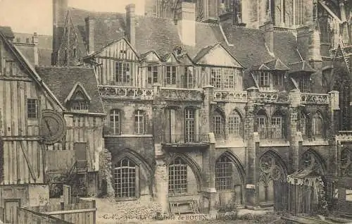 CPA France Catedrale de Rouen detail view